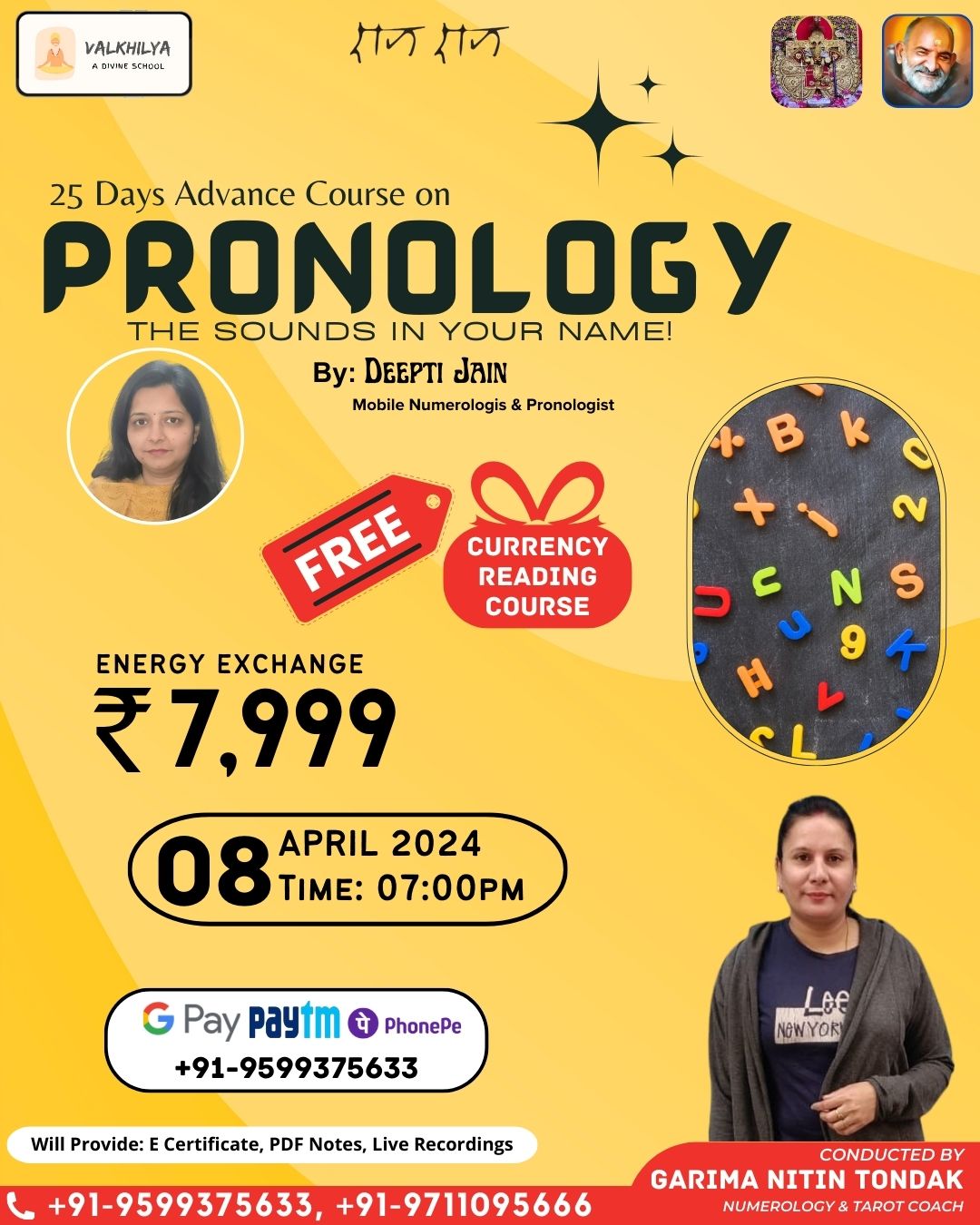 Advance Course on Pronology